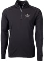 Colorado State Rams Cutter and Buck Adapt Eco Knit Recycled 1/4 Zip Pullover - Black