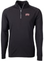 UNLV Runnin Rebels Cutter and Buck Adapt Eco Knit Recycled 1/4 Zip Pullover - Black