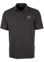 Virginia Tech Hokies Cutter and Buck Advantage Tri-Blend Jersey Polos Shirt - Black