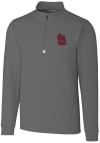 Main image for Cutter and Buck St Louis Cardinals Mens Grey Traverse Big and Tall 1/4 Zip Pullover