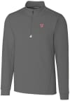 Main image for Cutter and Buck Washington Nationals Mens Grey Traverse Big and Tall 1/4 Zip Pullover