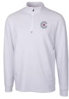 Main image for Cutter and Buck Chicago Cubs Mens White City Connect Traverse Long Sleeve 1/4 Zip Pullover