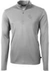 Main image for Cutter and Buck Chicago White Sox Mens Grey City Connect Virtue Eco Pique Long Sleeve 1/4 Zip Pu..
