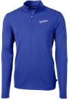 Main image for Cutter and Buck Los Angeles Dodgers Mens Blue City Connect Virtue Eco Pique Long Sleeve 1/4 Zip ..
