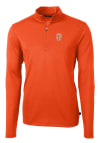 Main image for Cutter and Buck San Francisco Giants Mens Orange City Connect Virtue Eco Pique Long Sleeve 1/4 Z..