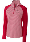 Main image for Cutter and Buck Los Angeles Angels Womens Red City Connect Forge 1/4 Zip Pullover