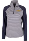 Main image for Cutter and Buck Milwaukee Brewers Womens Navy Blue City Connect Forge 1/4 Zip Pullover
