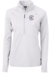 Main image for Cutter and Buck Chicago Cubs Womens White City Connect Adapt Eco 1/4 Zip Pullover