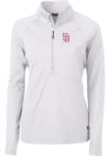 Main image for Cutter and Buck San Diego Padres Womens White City Connect Adapt Eco 1/4 Zip Pullover