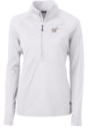 Main image for Cutter and Buck Washington Nationals Womens White City Connect Adapt Eco 1/4 Zip Pullover