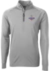 Main image for Cutter and Buck Texas Rangers Mens Grey 2023 World Series Champions Adapt Eco Long Sleeve 1/4 Zi..