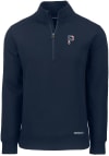 Main image for Cutter and Buck Pittsburgh Pirates Mens Navy Blue Stars and Stripes Roam Long Sleeve 1/4 Zip Pul..