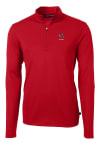 Main image for Cutter and Buck Georgia Bulldogs Mens Red Alumni Virtue Eco Pique Long Sleeve Qtr Zip Pullover