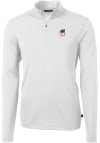 Main image for Cutter and Buck Georgia Bulldogs Mens White Alumni Virtue Eco Pique Long Sleeve Qtr Zip Pullover