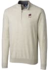 Main image for Cutter and Buck Georgia Bulldogs Mens Oatmeal Alumni Lakemont Long Sleeve 1/4 Zip Pullover
