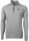 Main image for Cutter and Buck Marshall Thundering Herd Mens Grey Adapt Eco Long Sleeve 1/4 Zip Pullover