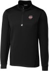Main image for Cutter and Buck Massachusetts Minutemen Mens Black Traverse Big and Tall 1/4 Zip Pullover