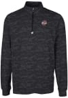 Main image for Cutter and Buck Massachusetts Minutemen Mens Black Traverse Big and Tall 1/4 Zip Pullover