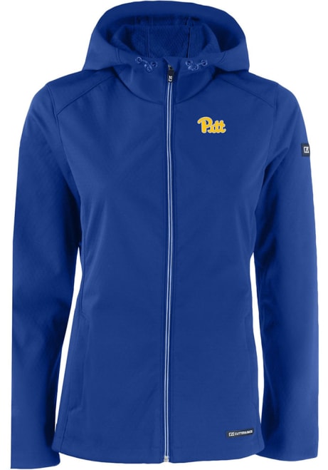 Womens Pitt Panthers Blue Cutter and Buck Evoke Light Weight Jacket