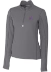 Main image for Cutter and Buck Atlanta Braves Womens Grey City Connect Traverse 1/4 Zip Pullover