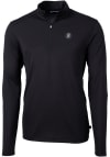 Main image for Cutter and Buck Baltimore Orioles Mens Black City Connect Virtue Eco Pique Long Sleeve Qtr Zip P..