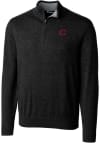 Main image for Cutter and Buck Cincinnati Reds Mens Black City Connect Lakemont Big and Tall Qtr Zip