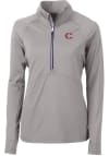 Main image for Cutter and Buck Cincinnati Reds Womens Grey City Connect Adapt Eco 1/4 Zip Pullover