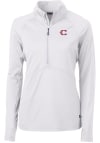 Main image for Cutter and Buck Cincinnati Reds Womens White City Connect Adapt Eco 1/4 Zip Pullover