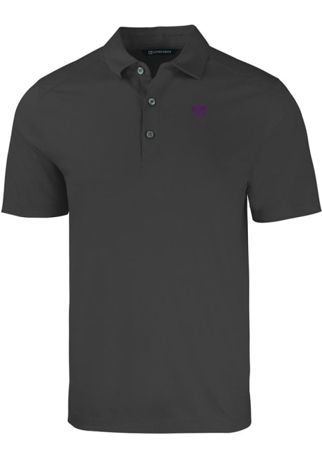 K-State Wildcats Black Cutter and Buck Forge Logo Big and Tall Polo