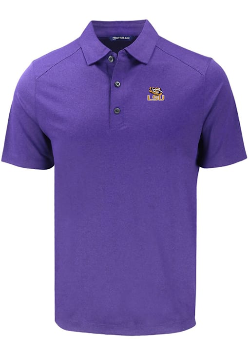 LSU Tigers Cutter and Buck DARK COLLEGE PURPLE HEATHER Forge Big