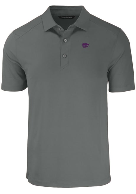 K-State Wildcats Grey Cutter and Buck Forge Big and Tall Polo