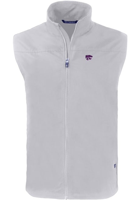 Grey K-State Wildcats Cutter and Buck Big and Tall Charter Mens Vest
