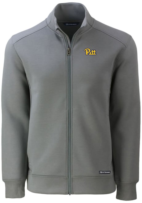 Mens Pitt Panthers Grey Cutter and Buck Roam Light Weight Jacket