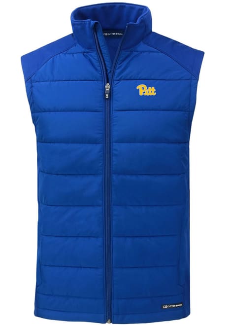 Mens Pitt Panthers Blue Cutter and Buck Evoke Vest