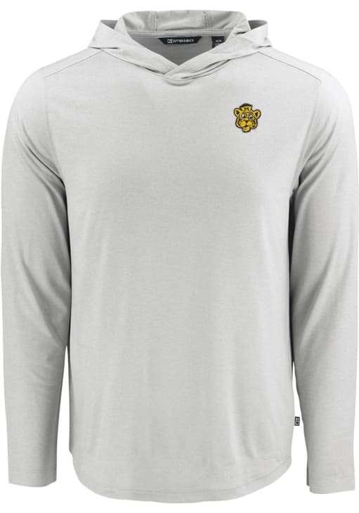 Cutter and Buck Missouri Tigers Mens Grey Vault Coastline Eco Long Sleeve Hoodie