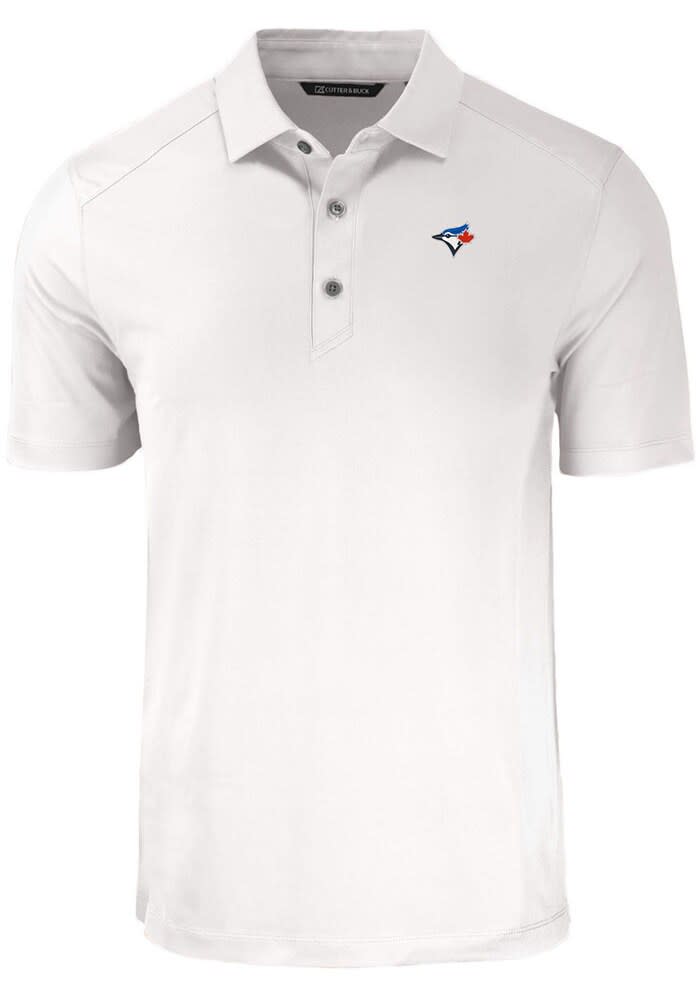 Cutter and Buck Toronto Blue Jays White Forge Big and Tall Polo