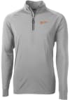 Main image for Cutter and Buck Idaho State Bengals Mens Grey Adapt Eco Long Sleeve 1/4 Zip Pullover