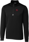 Main image for Cutter and Buck Nebraska Cornhuskers Mens Black Traverse Big and Tall 1/4 Zip Pullover