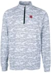 Main image for Cutter and Buck Nebraska Cornhuskers Mens Charcoal Traverse Big and Tall 1/4 Zip Pullover