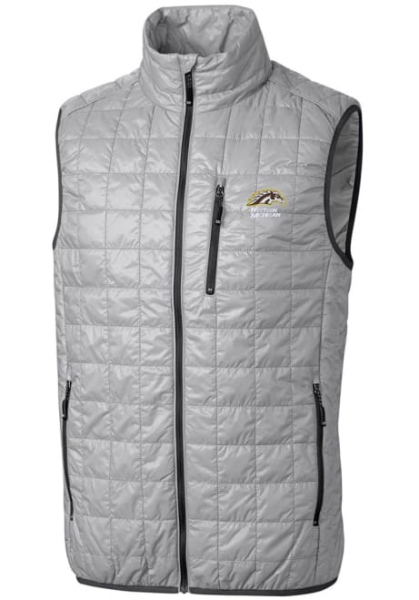 Grey Western Michigan Broncos Cutter and Buck Big and Tall Rainier PrimaLoft Mens Vest