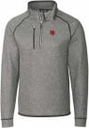 Main image for Cutter and Buck Nebraska Cornhuskers Mens Grey Mainsail Big and Tall 1/4 Zip Pullover