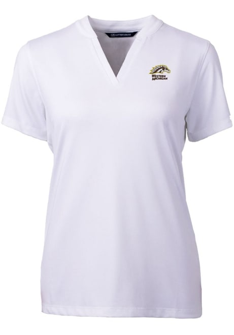 Western Michigan Broncos White Cutter and Buck Forge Short Sleeve T-Shirt