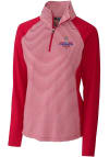 Main image for Cutter and Buck Texas Rangers Womens Red 2023 World Series Champions Forge 1/4 Zip Pullover