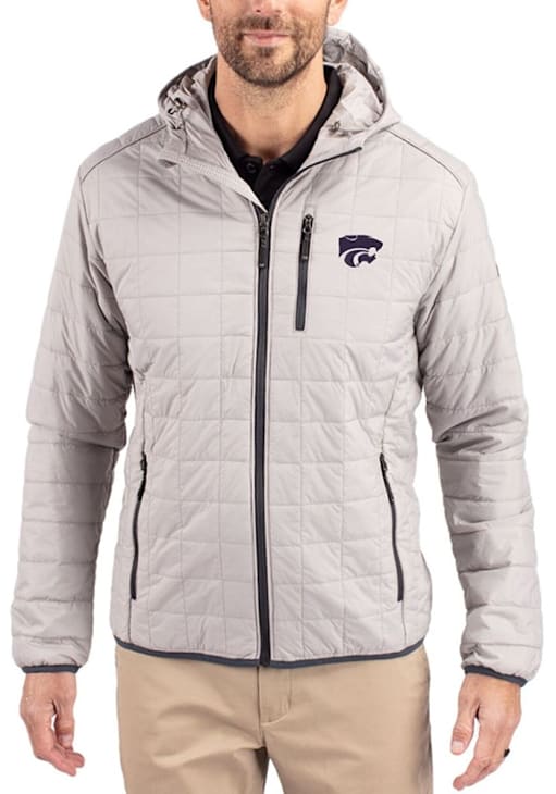 Cutter and Buck Mens POLISHED K-State Wildcats Rainier PrimaLoft