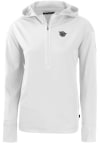 Main image for Womens Cincinnati Bearcats White Cutter and Buck Vault Daybreak Hood Qtr Zip