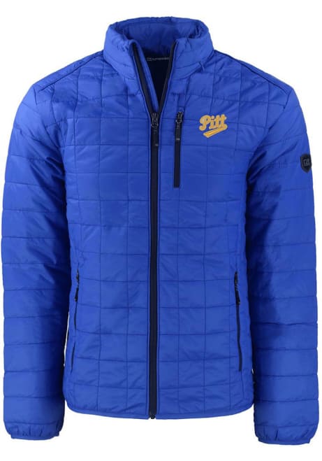 Mens Pitt Panthers Blue Cutter and Buck Vault Rainier PrimaLoft Filled Jacket