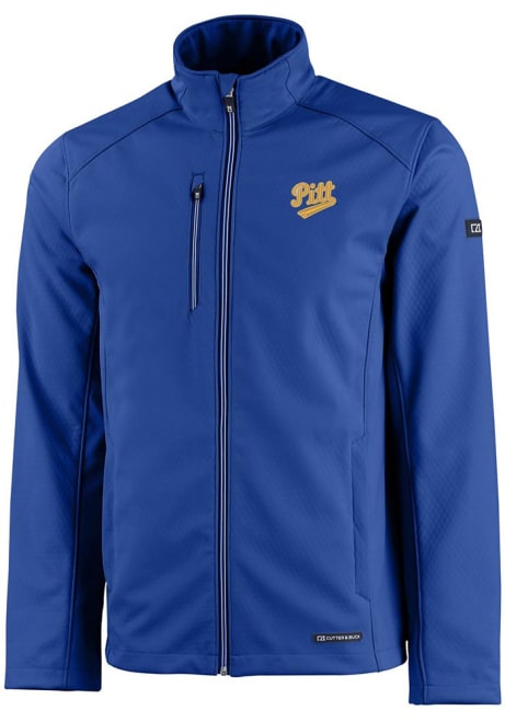 Mens Pitt Panthers Blue Cutter and Buck Vault Evoke Light Weight Jacket