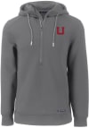 Main image for Cutter and Buck Utah Utes Mens Grey Vault Roam Long Sleeve Hoodie