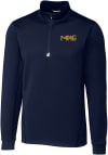 Main image for Cutter and Buck Milwaukee Brewers Mens Navy Blue City Connect Traverse Big and Tall 1/4 Zip Pull..