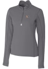 Main image for Cutter and Buck Miami Hurricanes Womens Grey Traverse 1/4 Zip Pullover